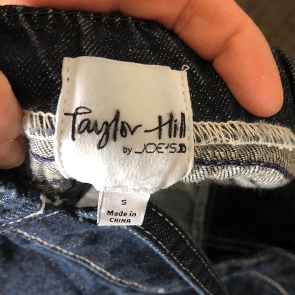 NEW Taylor Hill by Joe’s Jeans Maddix Denim Bustier Front Zip Size S Cropped Top - Picture 8 of 14